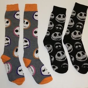 2 Pairs Jack Skellington Socks